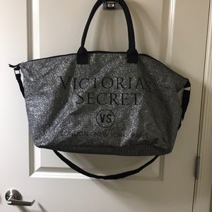 Victoria Secret Silver Travel Bag